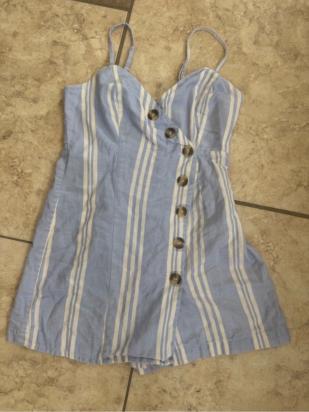 Japna Light Blue & White Smocked Sundress